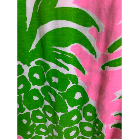 Lilly Pulitzer Pink Green Pineapple Mini Dress Large - Picture 3 of 5